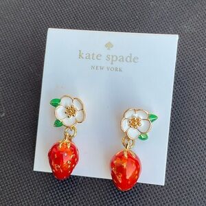 Kate Spade Picnic Perfect Strawberry Drop Earrings